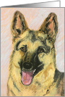 German Shepherd Dog Fine Art Thinking of You card