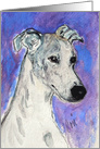 Whippet Fine Art Blank any occasion card