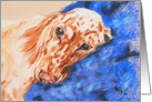 English Setter Dog Fine Art Blank any occassion card