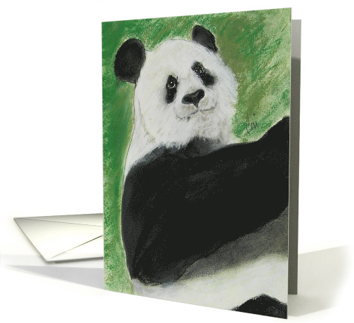 Panda Bear Fine Art Blank Any Occasion card (1192414)