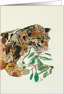 Jaguar Wildlife Fine Art Blank Any Occasion card