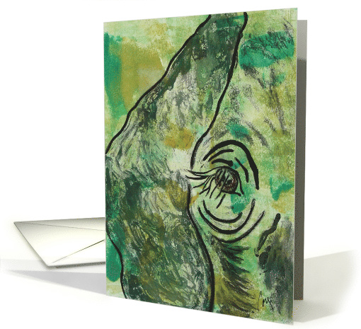 Elephant Animal Wildlife Fine Art Blank Any Occasion card (1422648)