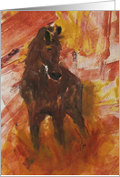 Bay Horse Fine Art Blank Any Occasion card
