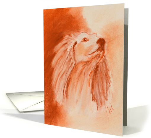 Saluki Sighthound Dog Fine Art Blank Any Occasion card (1691836)
