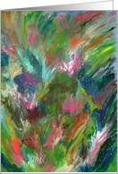 Floral Abstraction Flowers Fine Art Blank Any Occasion card
