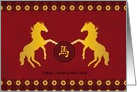 Happy Chinese New Year Year of the Horse card