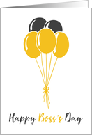 Happy Boss’s Day - Yellow Balloons card