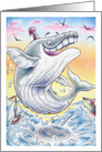 Birthday Humpback Whale card