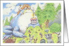 Birthday Monster Toad Receiving Cake from Friendly Wild Animals card