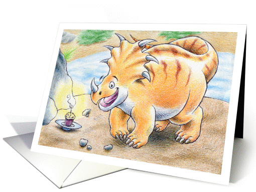 Birthday Triceratops card (1120736)