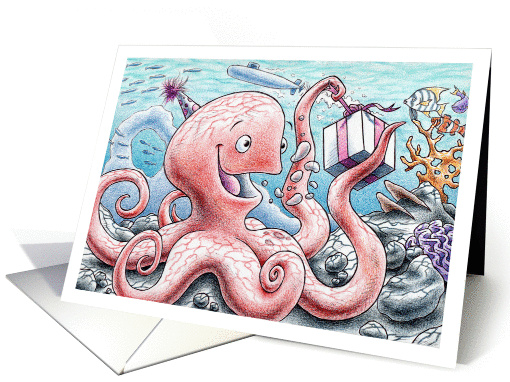 Birthday Octopus card (1132532)