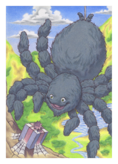 Birthday Hanging Spider