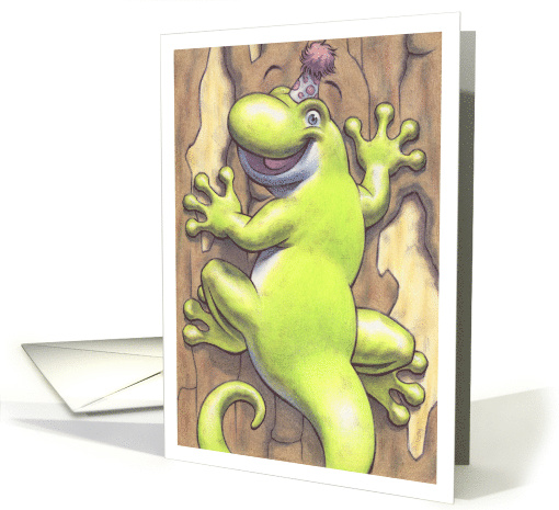 Happy Birthday Gecko Climbing Tree card (1755350)