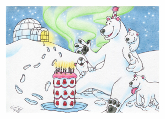 Birthday Polar Bear