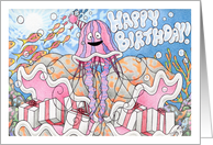 Birthday Jelly Fish card