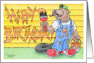 Birthday Beaver Painter card