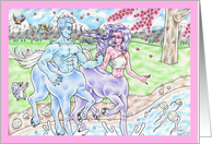 Valentine’s Day Centaurs card