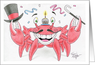 Birthday Crab card