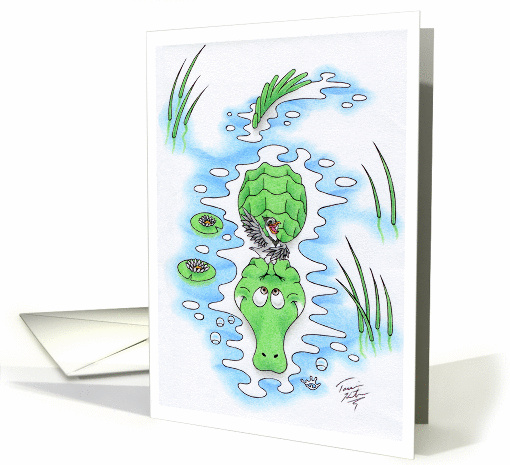 Birthday Crocodile card (836186)