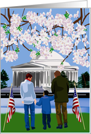 Family White House Orange Blossoms card
