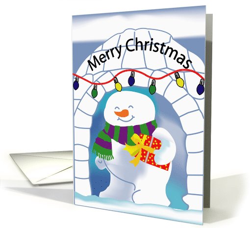 Snowman Ready For Christmas Party card (720337)