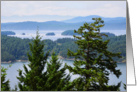 SOUTH SIDE OF TURTLEBACK VIEW OF SAN JUAN ISLANDS card