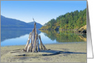 SUMMER DAY ON CRESCENT BEACH ORCAS ISLAND card