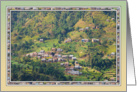 TERRACED HIMALAYAN FOOTHILLS VILLAGE IN NEPAL card