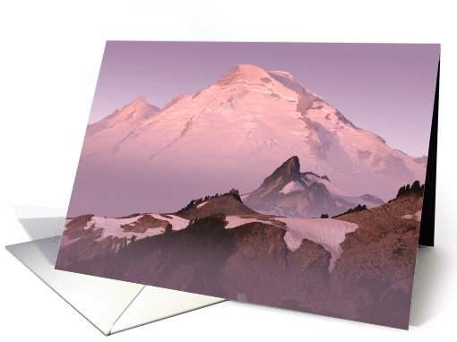 THANK YOU MORNING KINDNESS GLOW ON MOUNT BAKER card (1013029)