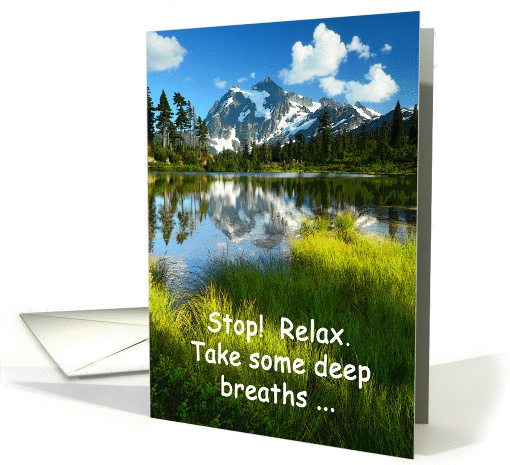 ENCOURAGEMENT, MOUNTAIN OF DEEP BREATHS AND BLESSINGS card (1032803)