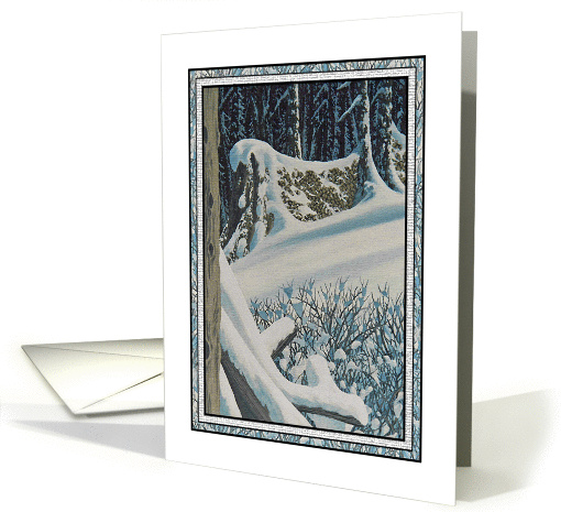 Cold Snowy Winter Hello From A Warm Heart card (722288)