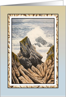 A Warm Seaside Hello Oil Painting card