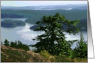 WESTSOUND VIEW FROM TURTLEBACK, ORCAS ISLAND card
