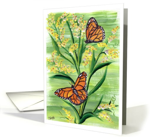 Butterfly Magnet Blank Note card (725903)