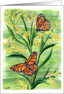 Butterfly Magnet Blank Note Card