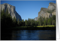 Shadows Falling Over Yosemite card