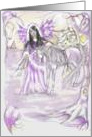 Hermione and the Unicorn card