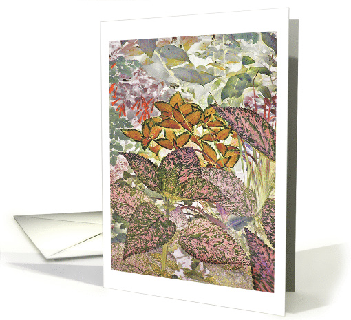 Garden Abstract, Blank Note card (729907)