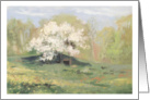 Spring Pasture, Delaware County, PA, oil painting Blank Note Card