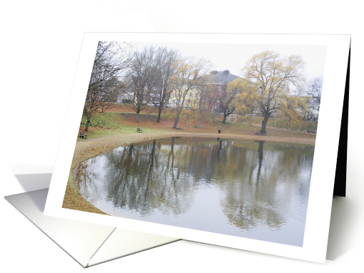 Rainy Fall Day, Bartlet Mall. Newburyport, Massachusetts card (745960)