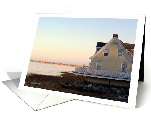 View of Plum Island at Sunset, Newburyport, Massachusetts card