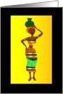 Cultural African Woman Blank Note card