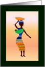 African Woman with baby Blank Note card
