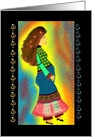 Pregnancy Announcement Tribal Pregnant Afghan Woman card
