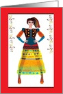 Beautiful Tribal Afghan Woman card