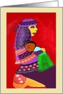 Happy Mother’s Day Mother Lovingly Holding Baby Ethnic Artwork card