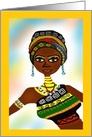 Cultural African Woman card