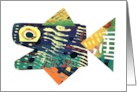 Abstract Fish Blank Any Occasion card