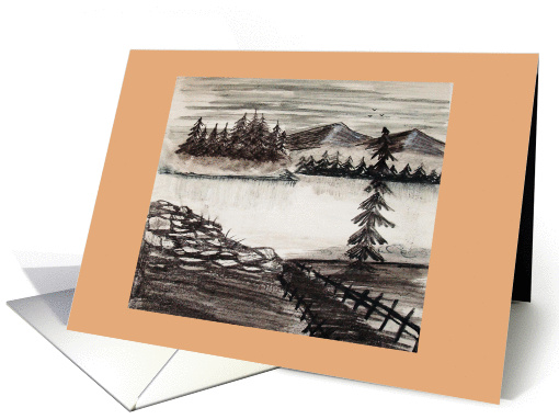 Mountians and mist card (1013091)