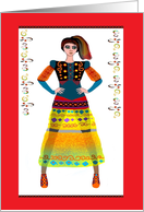 Beautiful Tribal Afghan Woman card
